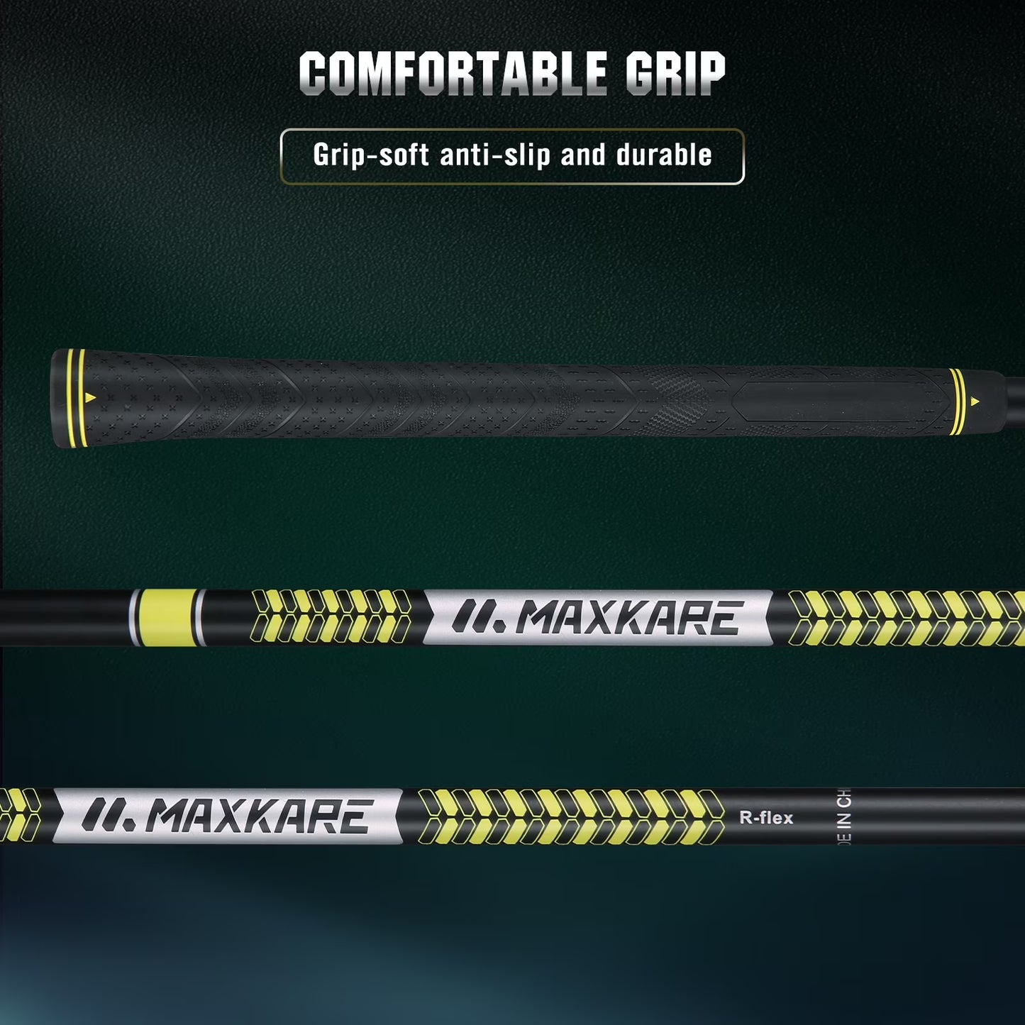 Complete Golf Clubs Set Golf Men'S Regular 9-Piece Complete Set - Right Hand,Yellow