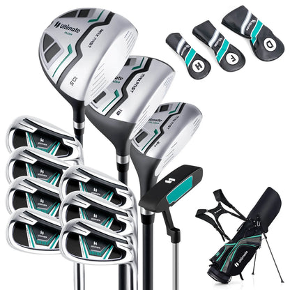 Ultimate Men'S Golf Complete Set with Rain Hood, 13 Pieces, Green