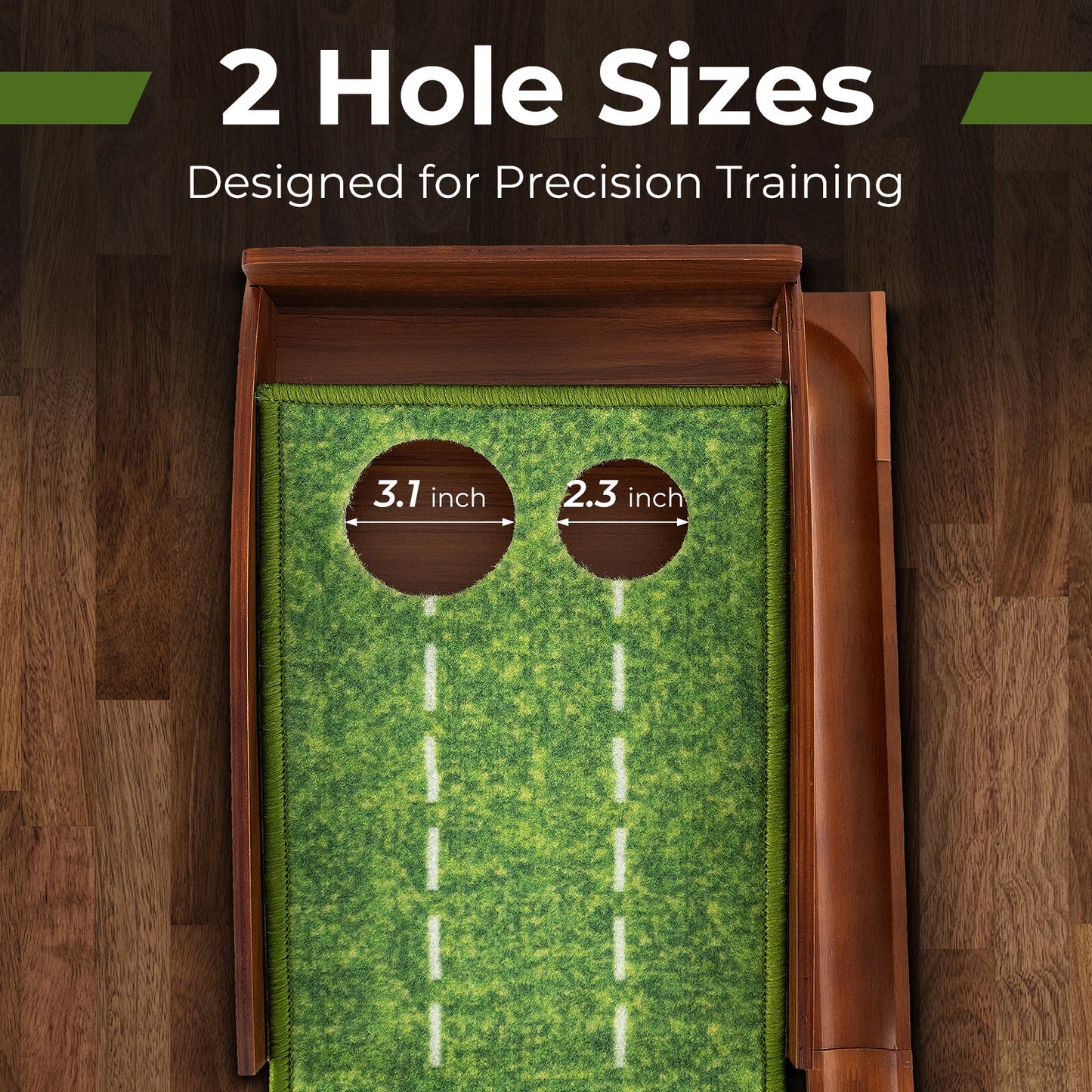 Golf Putting Mat Practice Training Aid with Auto Ball Return and