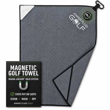 Magna-Anchor™ Magnetic Golf Towel – Stubby (16×24)