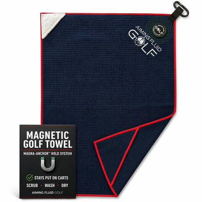 Magna-Anchor™ Magnetic Golf Towel – Stubby (16×24)